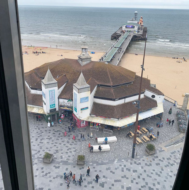 view from the Bournemouth Big Wheel